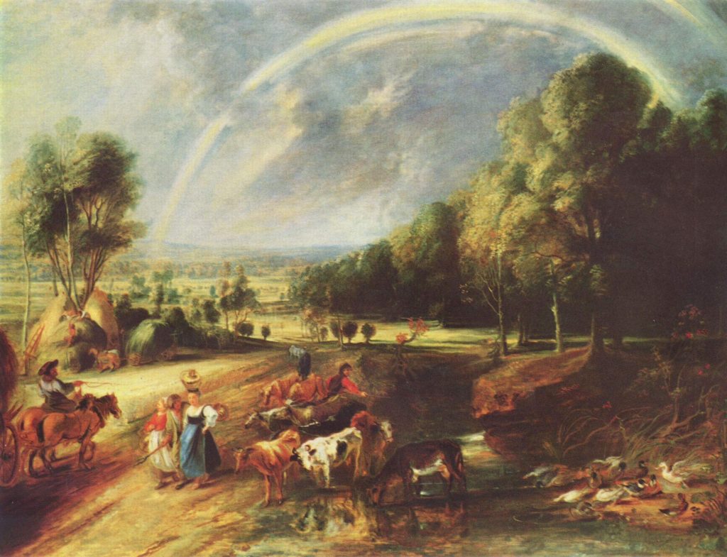 Pejzaż z tęcżą: Rubens (1640 r.)