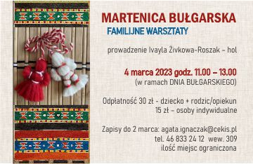 Zdjęcie Familijne warsztaty: Martenica bułgarska